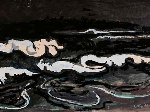 Opera di Renato Guttuso esposta nella nella Galleria d’arte moderna e contemporanea