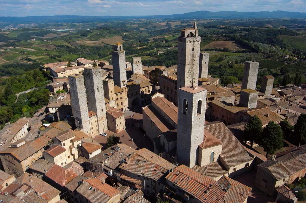San Gimignano, vista dall’alto